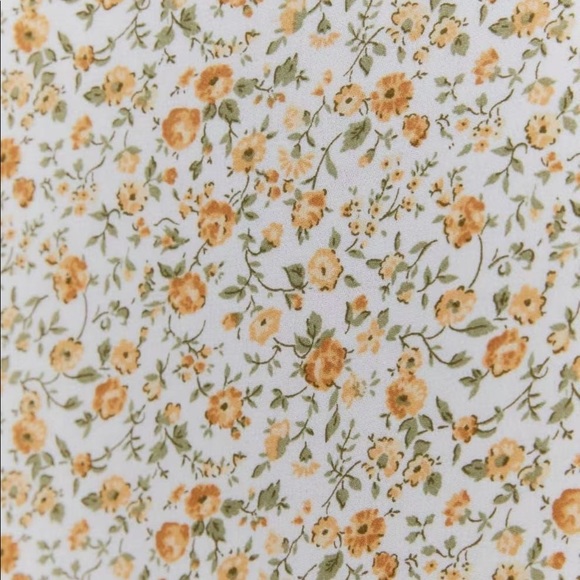 Reformation Floral Cream Midi Dress - Picture 5 of 14